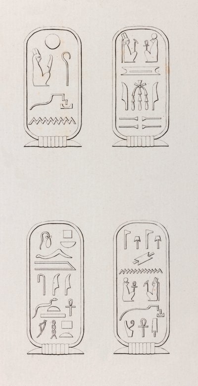 Thebes: Hieroglyfit, lähikuva tekijältä Unbekannt