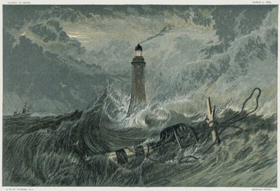 Kolmas Eddystonen majakka, 1800-luku tekijältä Unbekannt