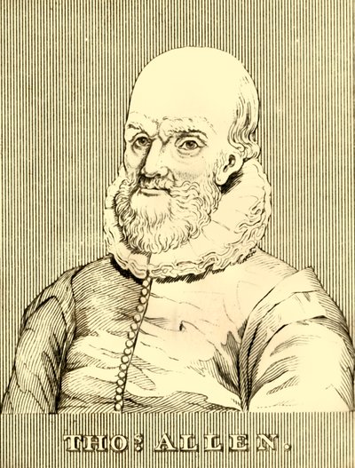 Thomas Allen, 1542-1632, 1830. tekijältä Unbekannt