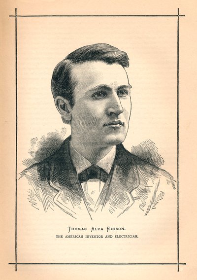 Thomas Alva Edison, yhdysvaltalainen keksijä, 1893 tekijältä Unbekannt