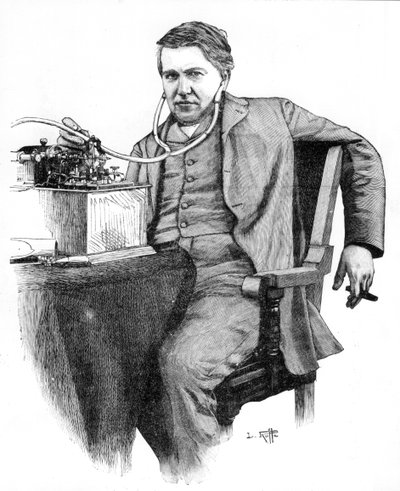 Thomas Alva Edison, yhdysvaltalainen keksijä, 1906 tekijältä Unbekannt