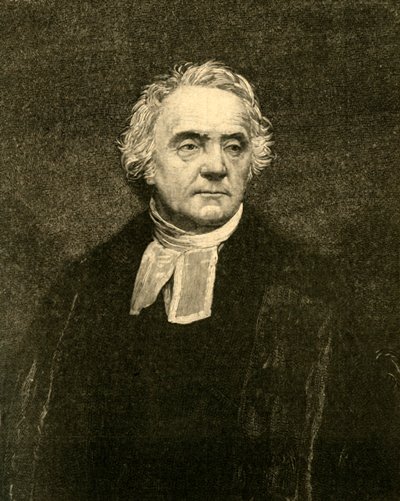 Thomas Chalmers, skotlantilainen pappi, teologi ja poliittinen taloustieteilijä, 1840-luku c1890. tekijältä Unbekannt