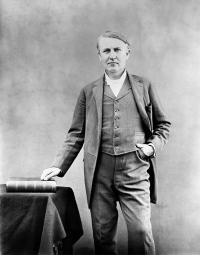 Thomas Edison, amerikkalainen keksijä tekijältä Unbekannt
