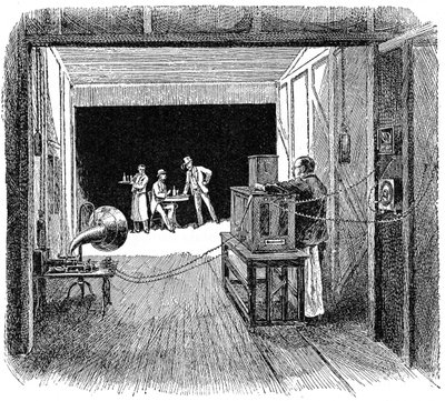 Thomas Edisonin Kinetograph Theatre, c1891 tekijältä Unbekannt
