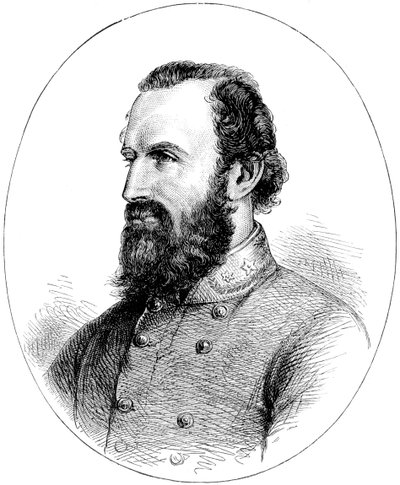 Thomas Stonewall Jackson, Yhdysvaltain sisällissodan konfederaation kenraali, vuodelta 1880 tekijältä Unbekannt
