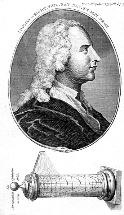 Thomas Wright, englantilainen tähtitieteilijä, tieteellisten instrumenttien valmistaja ja opettaja, 1793 tekijältä Unbekannt
