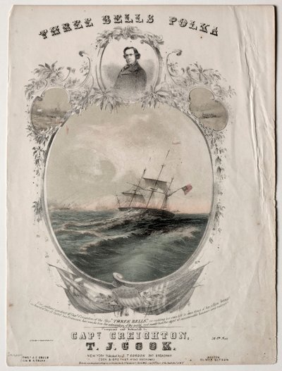 Kolmen kellon polka, 1854. tekijältä Unbekannt
