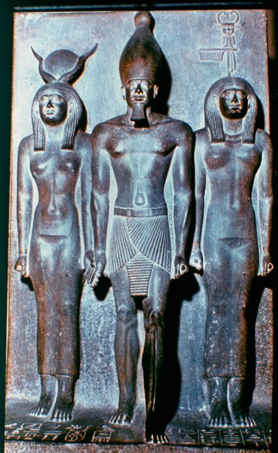 Kolme egyptiläistä hahmoa, Egypti, 2600 eaa tekijältä Unbekannt