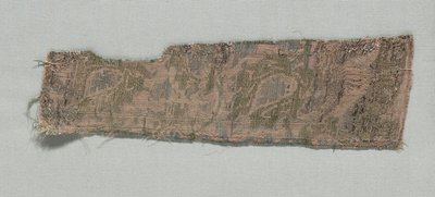 Kolme palaa italialaista goottilaista silkkiä, 1350-1399. tekijältä Unbekannt