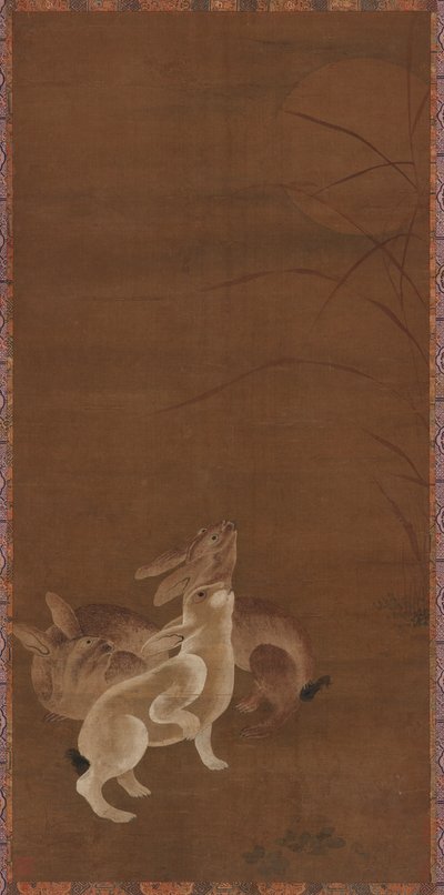 Kolme jänistä katsomassa kuuta, 1368-1644. tekijältä Unbekannt