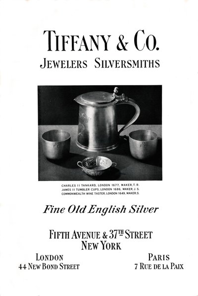 Tiffany & Co:n mainos, 1937 tekijältä Unbekannt