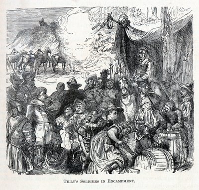 Tillys Soldiers in Campment, 1882 tekijältä Unbekannt