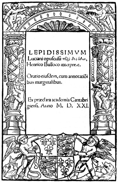 Lucianin nimilehti, 1521, 1893 tekijältä Unbekannt