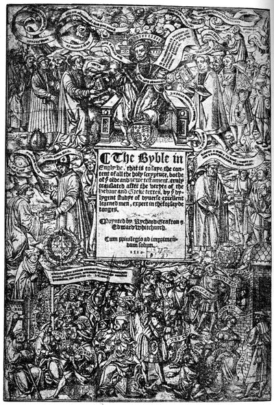 Suuren Raamatun otsikkosivu, 1539, 1893 tekijältä Unbekannt