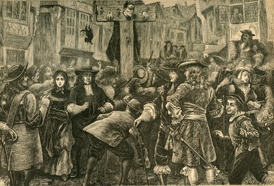 Titus Oates pillerissä, 1685, 1897. tekijältä Unbekannt