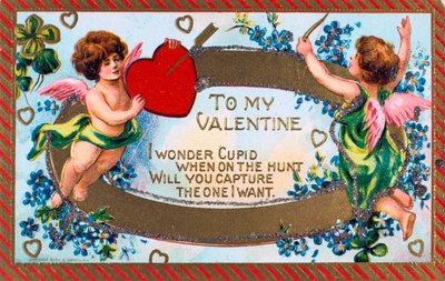 To My Valentine, amerikkalainen ystävänpäiväkortti, c1908 tekijältä Unbekannt