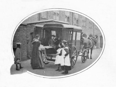 Kouluun ambulanssilla, Lontoo, c1903 1903 tekijältä Unbekannt