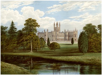 Toddington Park, Gloucestershire, Lord Sudeleyn koti, vuodelta 1880 tekijältä Unbekannt