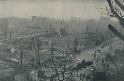 Tokion kytevä hylyn ja tuhkan tasango, vuodelta 1935 tekijältä Unbekannt