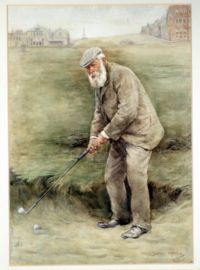 Tom Morris vanhempi, brittiläinen golfaaja, muotokuva, 1910 tekijältä Unbekannt