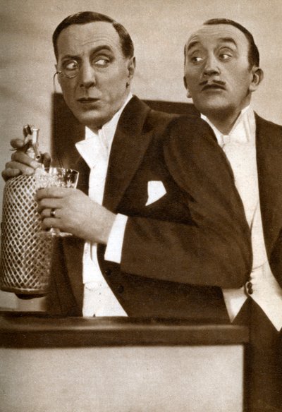 Tom Walls ja Ralph Lynn, englantilaiset näyttelijät, 1933 tekijältä Unbekannt