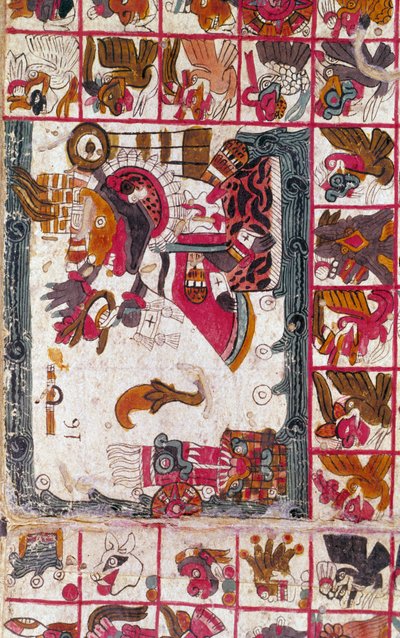 Tonalamatl Aubin, Folio 16, 1400-luku tekijältä Unbekannt