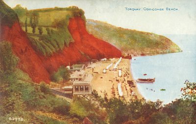 Torquay, Oddicombe Beach, 1800-luvun loppu - 1900-luvun alku. tekijältä Unbekannt