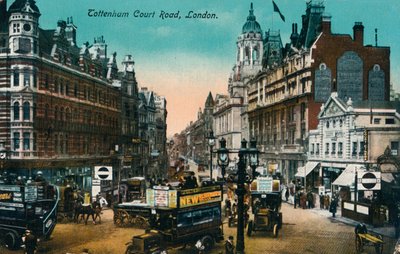 Tottenham Court Road, Lontoo, 1915, 1900-1930 tekijältä Unbekannt