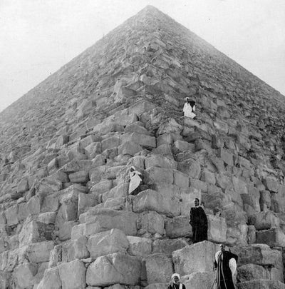 Tourists Corner, Gizan suuri pyramidi, Egypti, 1900-luku tekijältä Unbekannt