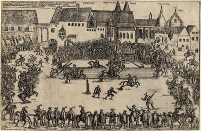 Turnaus Henry I Fowlerin aikaan 938, n. 1575 tekijältä Unbekannt