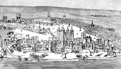 Lontoon Tower, 1543, 1893 tekijältä Unbekannt