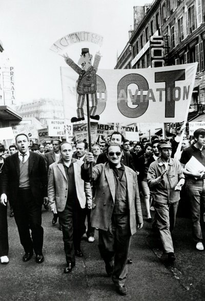 Ammattiliittojen marssi, Pariisi, 1968. tekijältä Unbekannt
