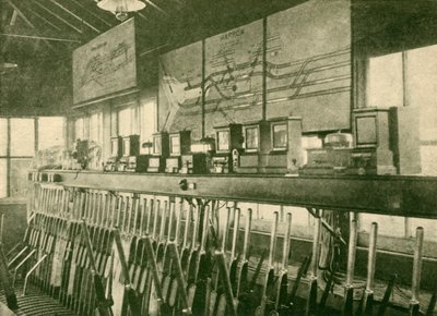Junan liikekaavio Signal-Boxissa, Metropolitan Railway, 1930. tekijältä Unbekannt