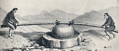 Trapiche tai mylly käytetty Lavaderos- tai Gold Washingsissa, c1826, 1911 tekijältä Unbekannt