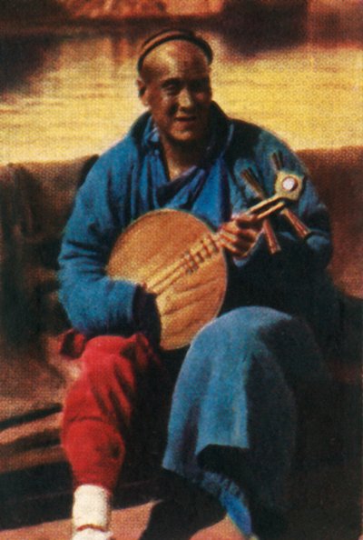 Matkustava muusikko, Kiina, 1928. tekijältä Unbekannt