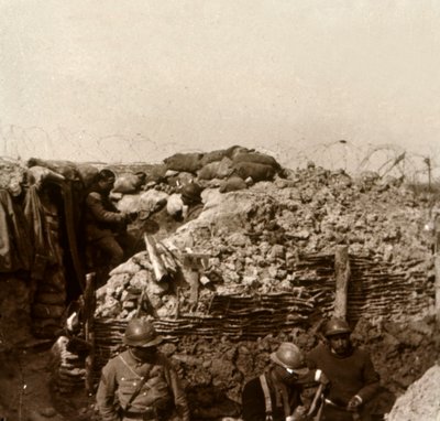 Kaivannot, Champagne, Pohjois-Ranska, c1914-c1918 tekijältä Unbekannt
