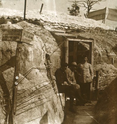Kaivannot, Champagne, Pohjois-Ranska, c1914-c1918 tekijältä Unbekannt