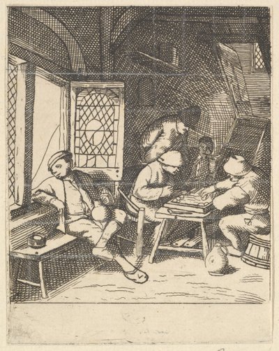 Tric Trac Players, 1610-85. tekijältä Unbekannt