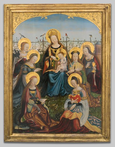 Triptyykki Neitsyestä ja Lapsesta pyhien kanssa, 150515. tekijältä Unbekannt