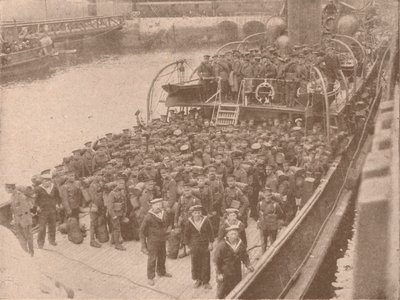 Joukot kanaalikuljetuksessa, c1915 1928 tekijältä Unbekannt