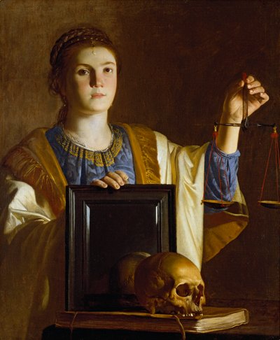 Totuus esittelee peilin maailman turhuuteen, 1620-1630 tekijältä Unbekannt