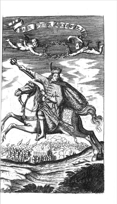 Tsaari Pietari I Aleksejevitš Georg Adam Schleissing Derer beiyden Czaarenista Reusslandissa Ivan ja Peter Aleksewiz, 1693 tekijältä Unbekannt