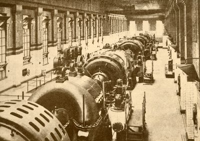 Turbogeneraattorit Neasden Power Housessa, Metropolitan Railway, 1930. tekijältä Unbekannt