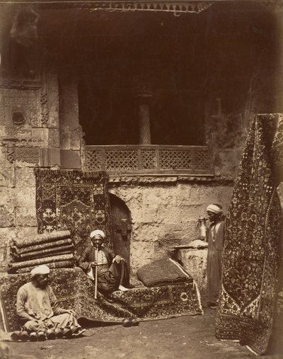 Turkish Carpet Bazaar, Kairo, n. 1880. tekijältä Unbekannt