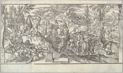 Turkkilaiset sotilaat levossa friisistä Ces Moeurs et fachons de faire de Turcz Customs ..., 1553. tekijältä Unbekannt