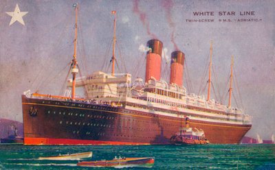 Twin-Screw RMS Adriatic, White Star Line, c1907 tekijältä Unbekannt