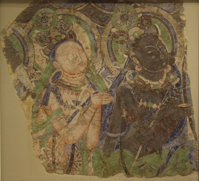 Kaksi ihailevaa bodhisattvaa 4.-6. vuosisadalta. tekijältä Unbekannt