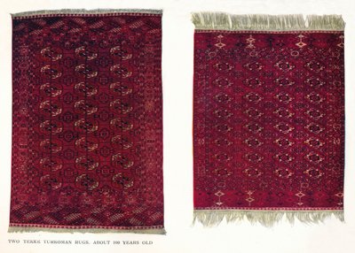 Kaksi Tekke Turkoman -mattoa, c1800 tekijältä Unbekannt