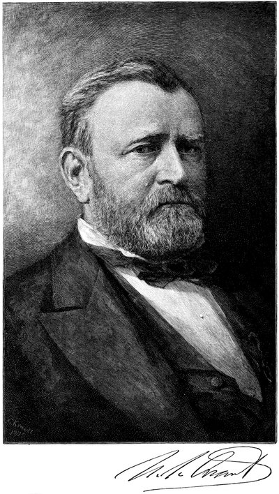 Ulysses S Grant, amerikkalainen sotilas ja valtiomies, 1800-luvun loppu tekijältä Unbekannt
