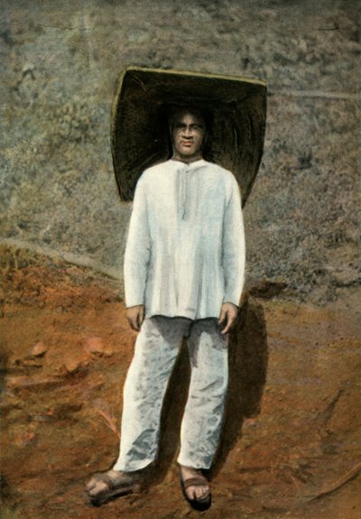 Vähäinen. Työasu, kaivosmies työvaatteissa, 1900. tekijältä Unbekannt